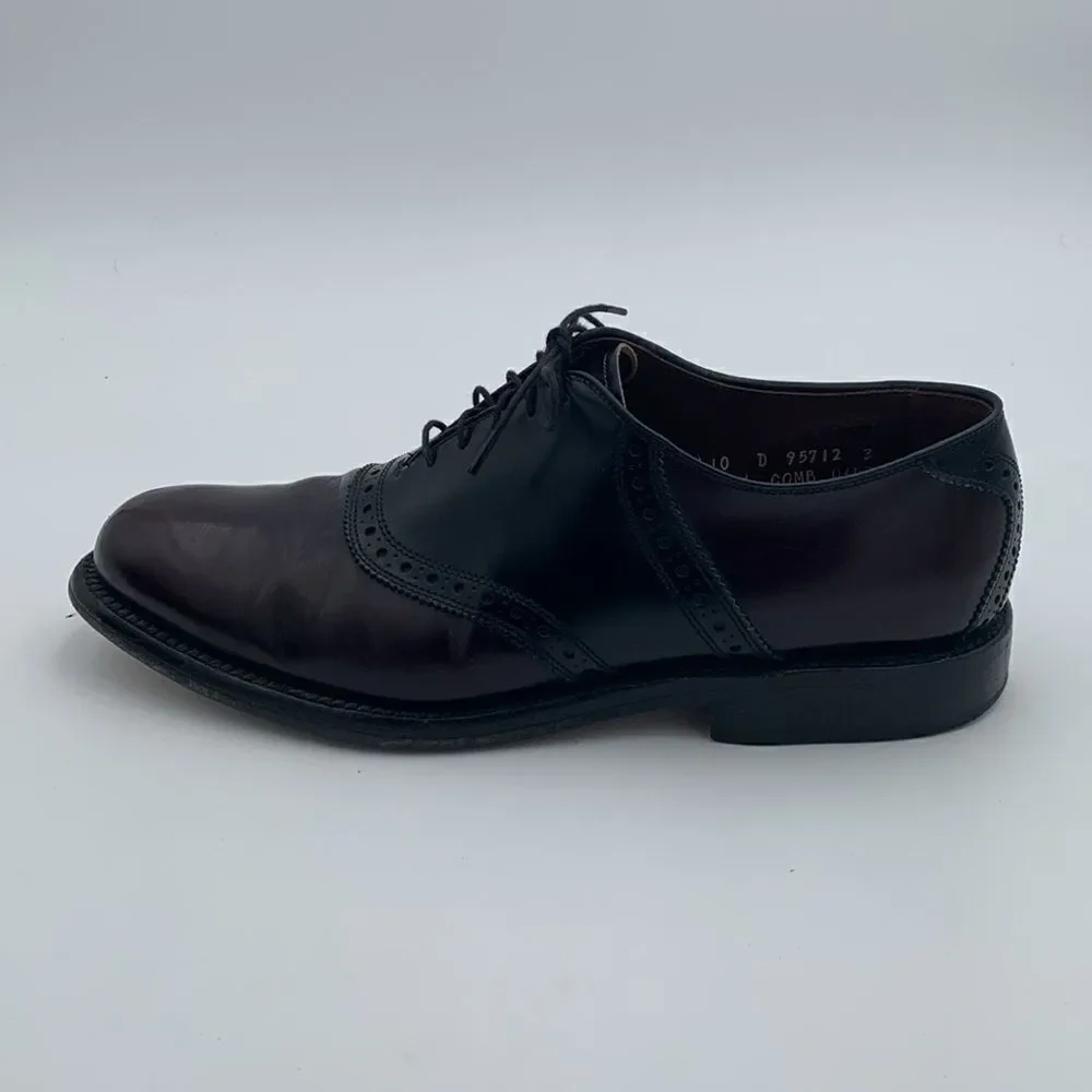 Allen Edmonds McAllister Wingtip Oxford Shoes | Two-Tone Brown & Black Men’s 10D